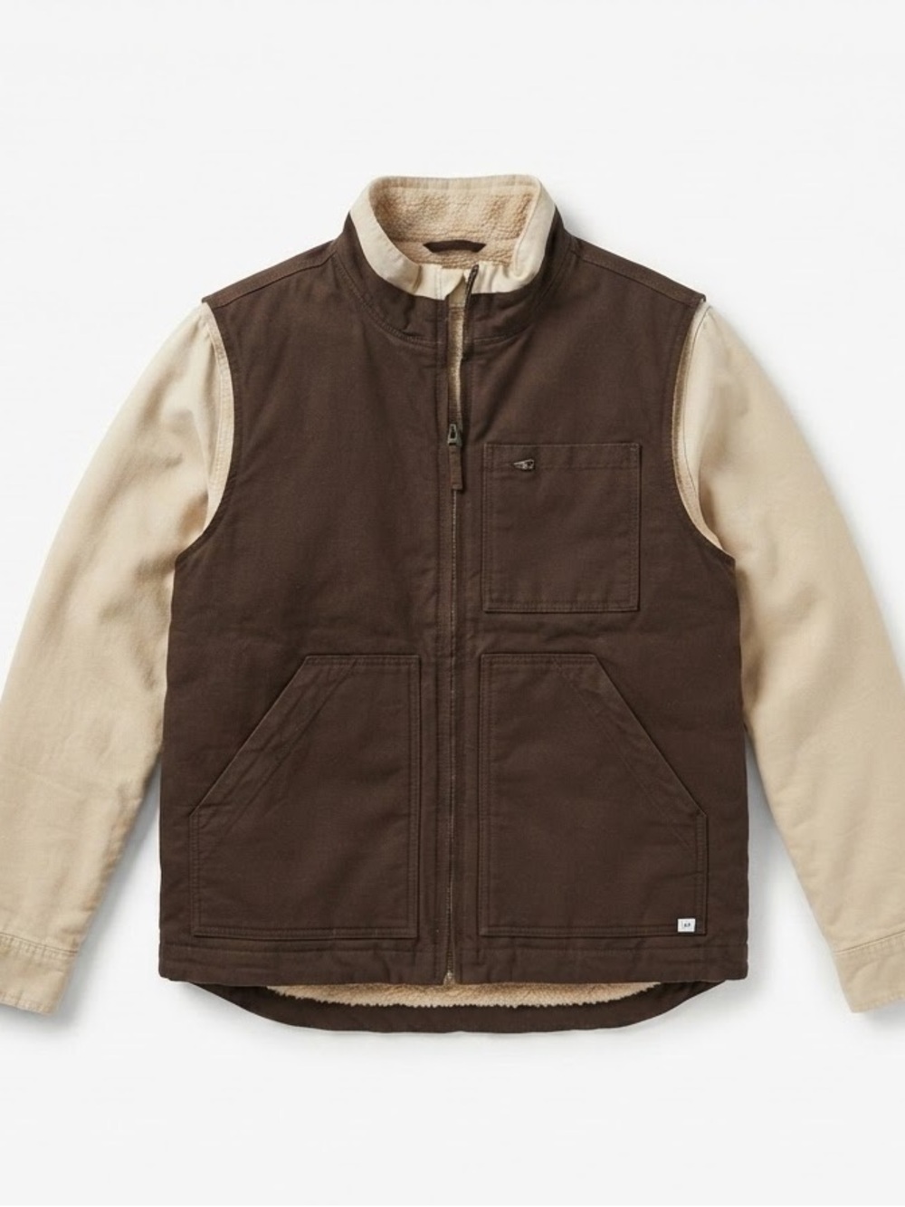 Lee Brown & Cream Sherpa-Lined Men’s Jacket